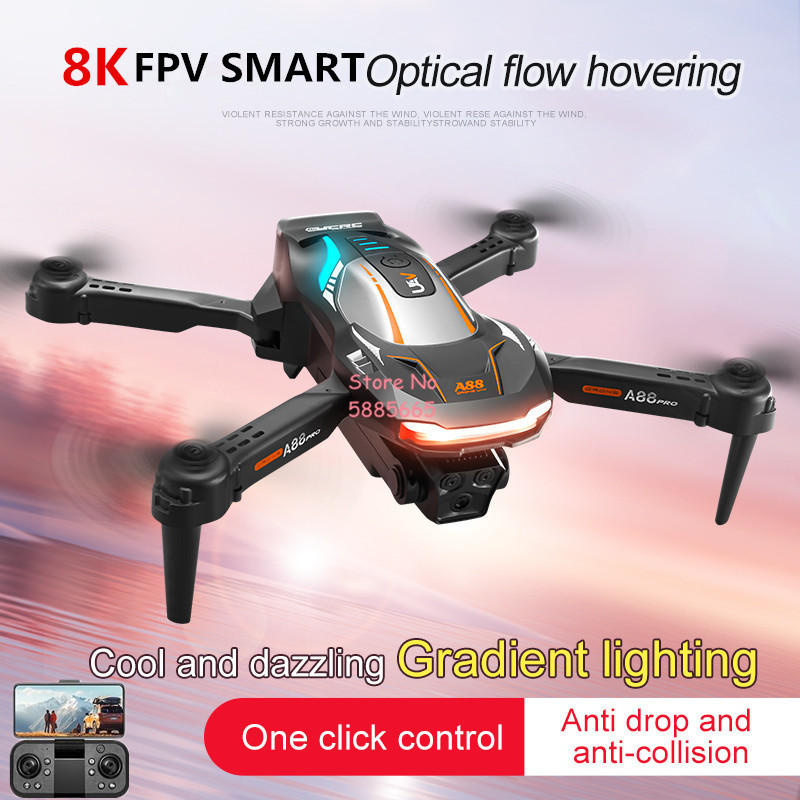 Photography Lighting For Beginners - 8K航空写真撮影 オプティカルフローポジショニング FPV RCドローン 4CH カラフル照明