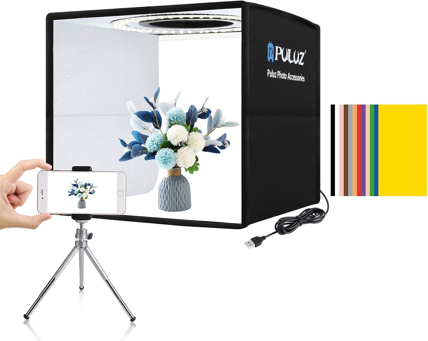 Photography Lighting Youtube - APP制御対応RGB LEDパネルビデオライト、800D写真・ビデオ照明キット、8つのシーンモード、CRI 97、2個セット、YouTubeスタジオ、ゲーム、ストリーミング、会議用