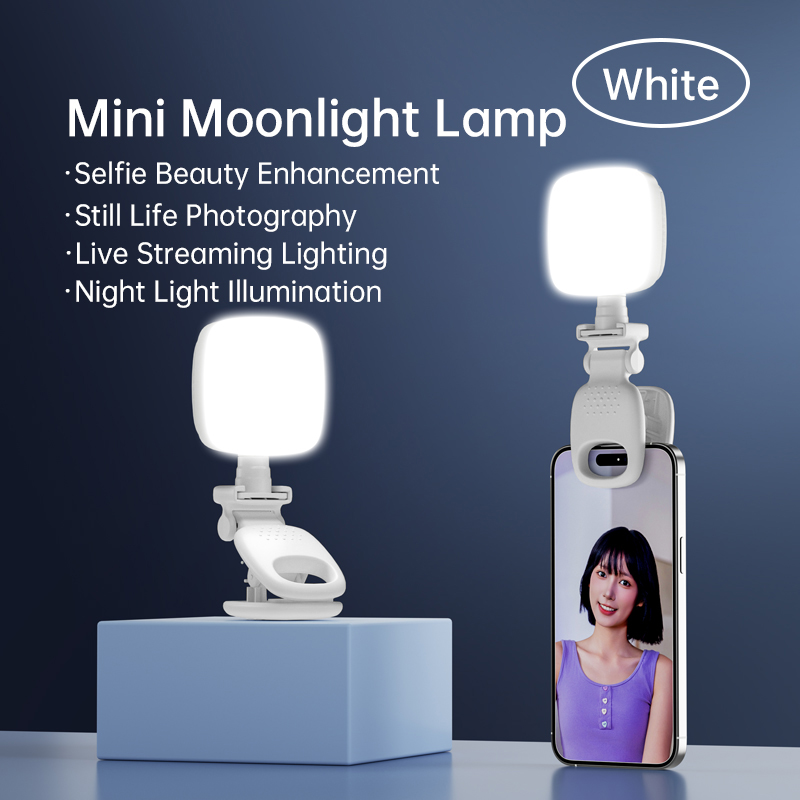 Photography And Videography Lighting - ポータブルLEDセルフィーライトカメラミニフィルライト充電式スマホナイトライトUSBクランプランプ、ノートパソコン、タブレット、TikTokビデオ用