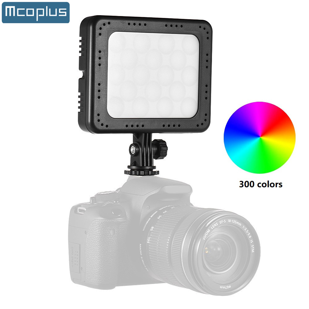 Photography Lighting Youtube - Mcoplus 300 カラー RGB 写真ビデオライト カメラスタジオビデオ録画/YouTube