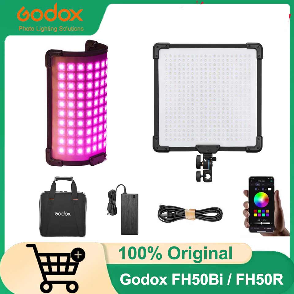 Photography Lighting Wireless - ゴドックス FH50Bi FH50R フレキシブルハンドヘルドLEDパネルライト、ワイヤレスリモコンとアプリ付き、スタジオ、ポートレート、屋外写真撮影用