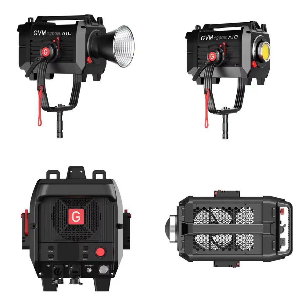 Photography With Lighting - GVM SD1200B AIO 1200W 撮影用COB二色点光源LED COBビデオデイライトスポットライト