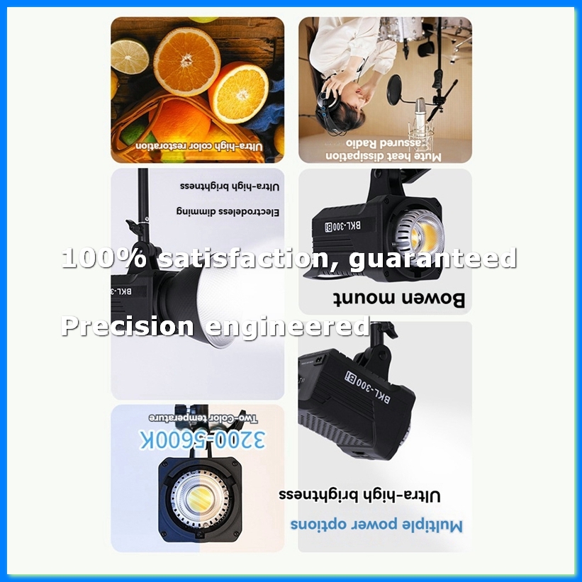 Photography And Videography Lighting - 300W Bi LED ビデオライト、ポートレート、屋外写真撮影用の 2.4G ワイヤレスリモコン付き連続