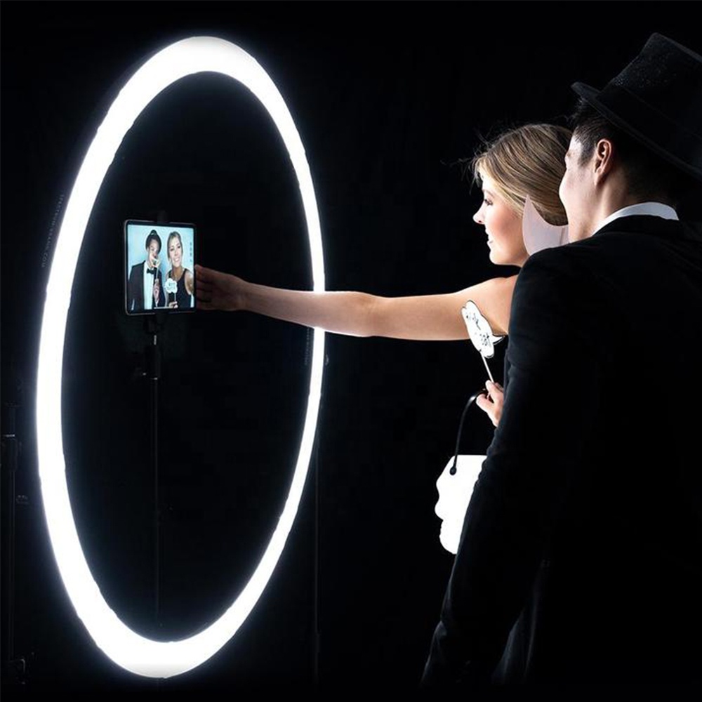 Photography Lighting Ring - 120W LEDリングライト、ワイヤーコントロール式、スタジオビデオ撮影用、高効率写真撮影照明