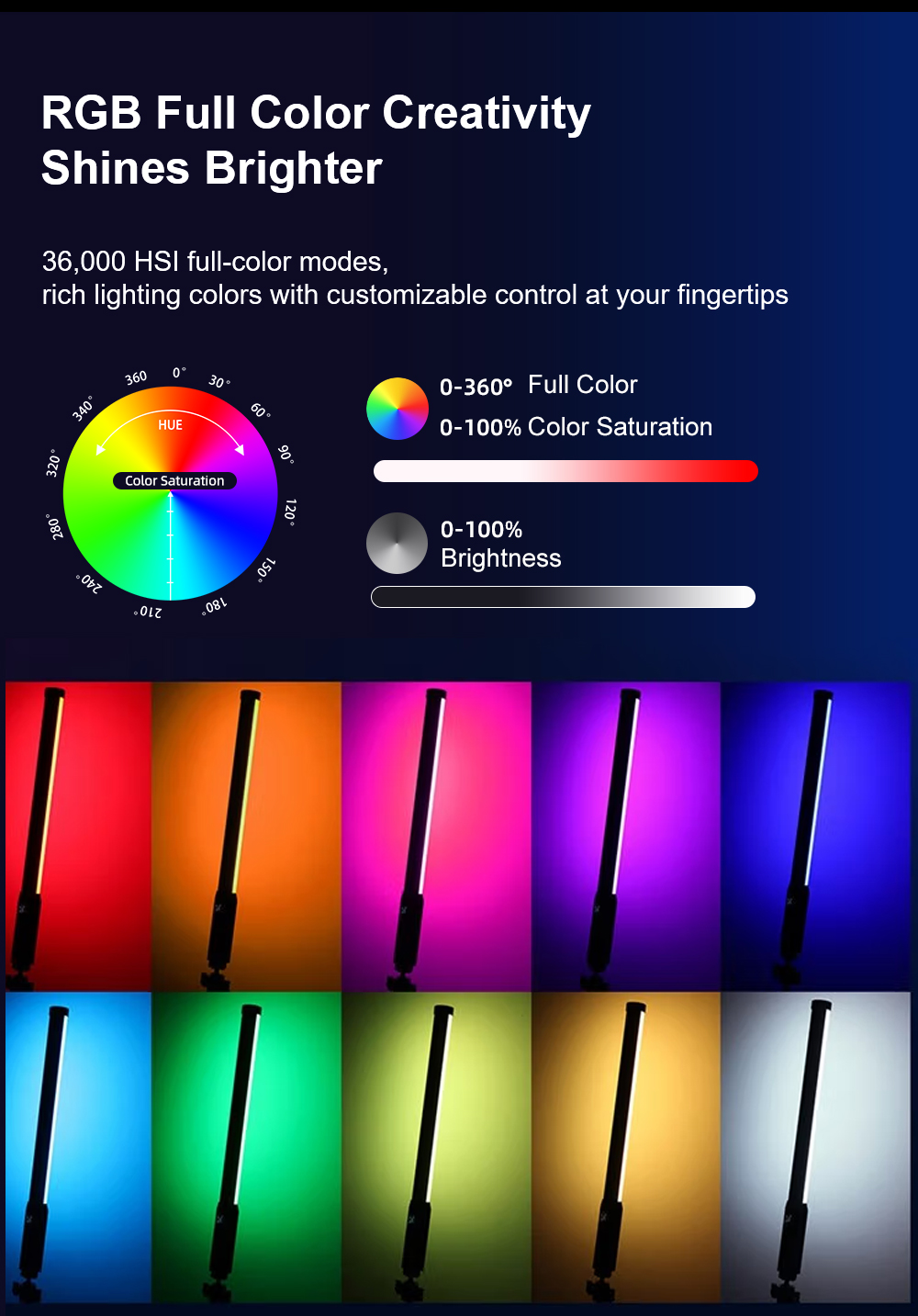 LUXCEO P300 RGBチューブライト 5W 380L - Photography Lighting Youtube のレビューと価格