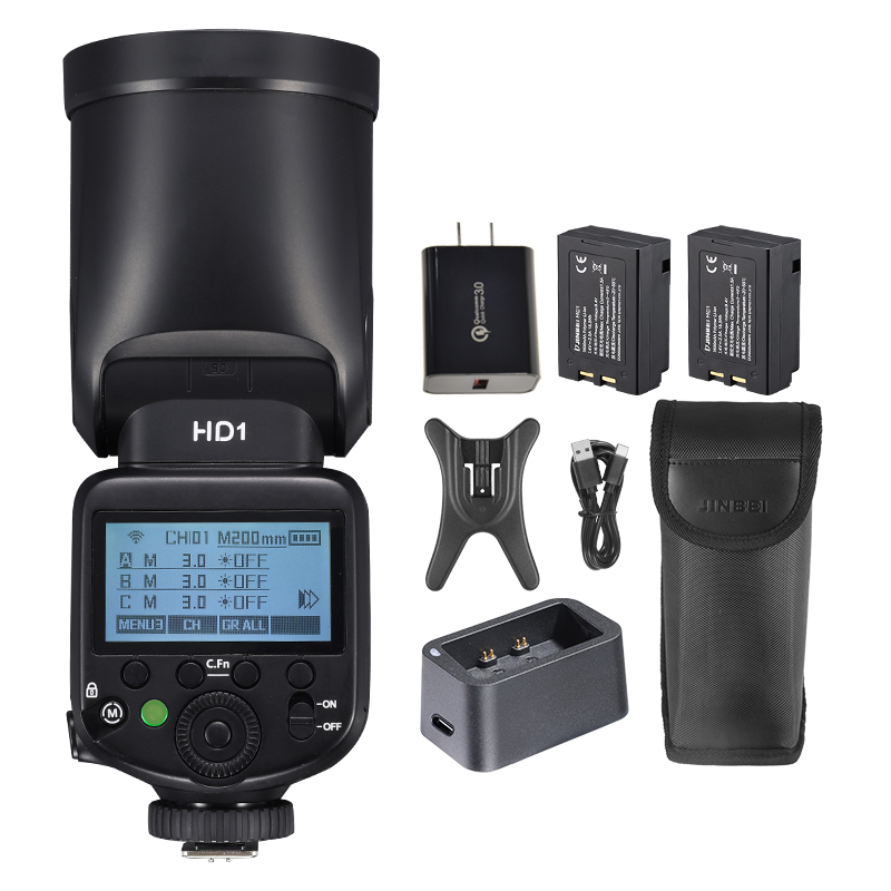 JINBEI HD-1ラウンドヘッドHSSスピードライト屋外 - Photography With Lighting のレビューと価格
