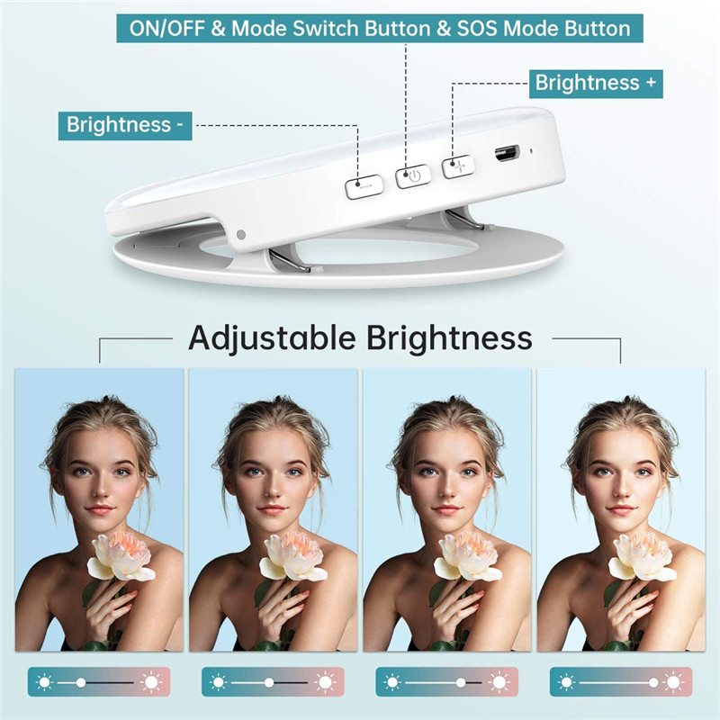 ポータブル LED クリップリングライト 40 LED Se - Photography Lighting Wand のレビューと価格