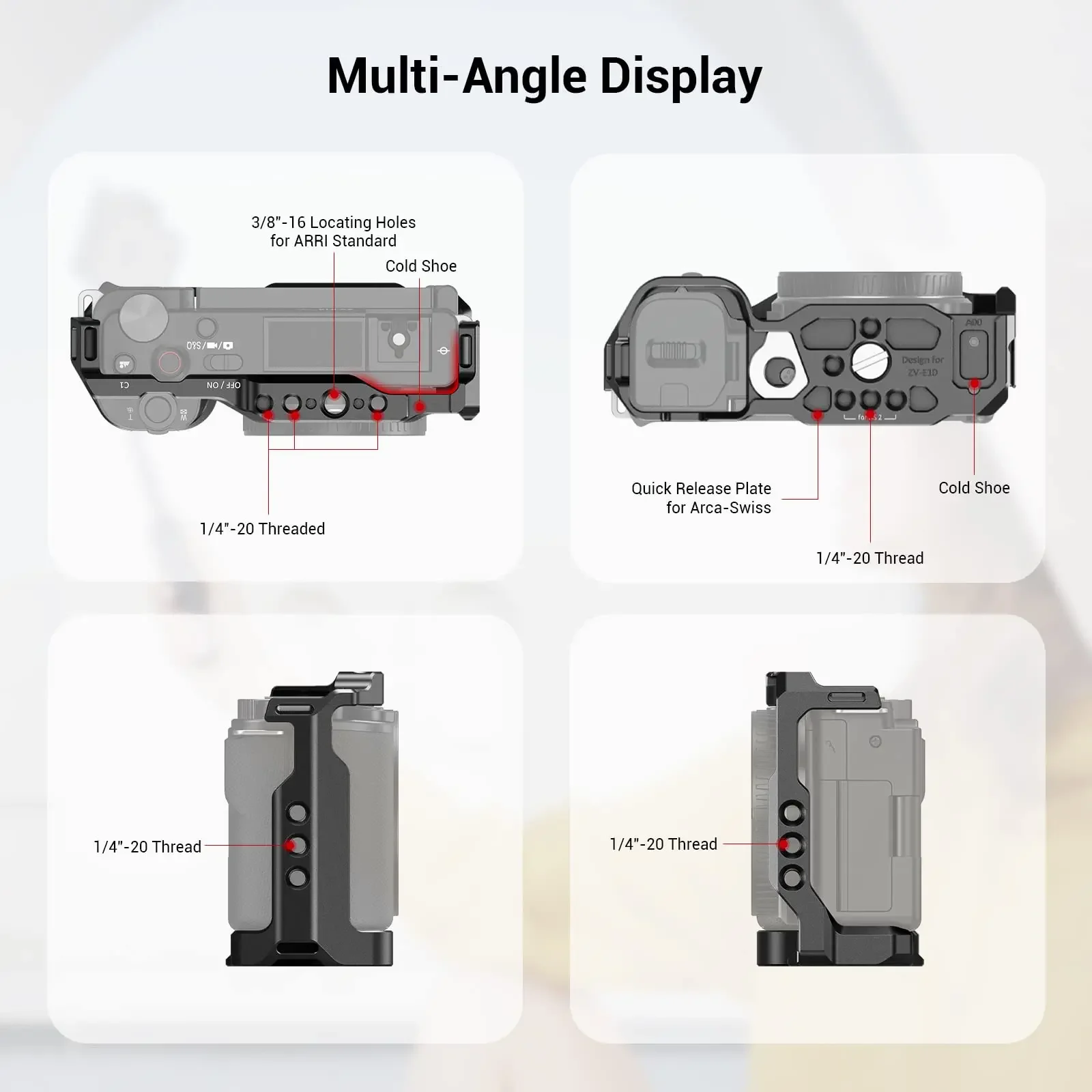 SmallRig ソニー ZV-E10 ケージ用、Arca- - Sony Camera Zv-E10 のレビューと価格