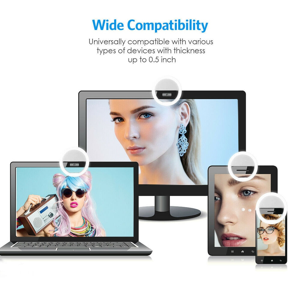 LEDセルフィーフィルライトUSB充電式LEDセルフィーリン - Photography Lighting Devices のレビューと価格