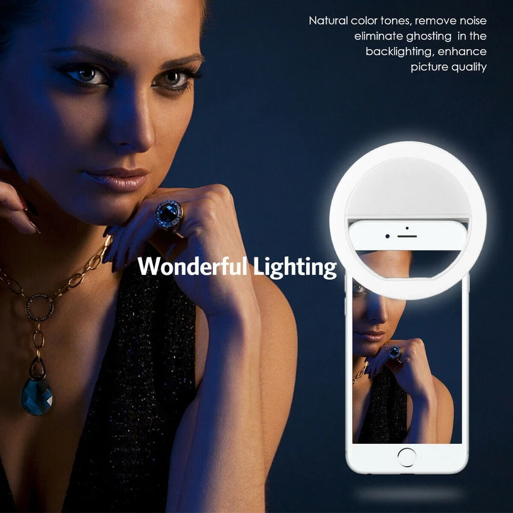 LEDセルフィーフィルライトUSB充電式LEDセルフィーリン - Photography Lighting Devices のレビューと価格