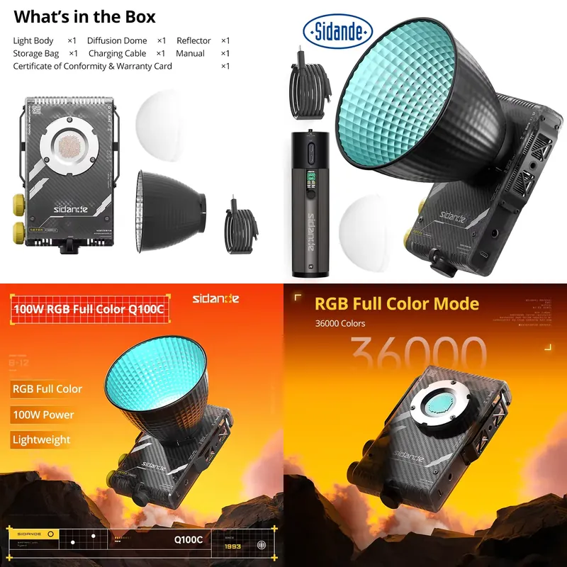 Sidande Q100C Q100Lite 光学100Wハ - Photography With Lighting のレビューと価格