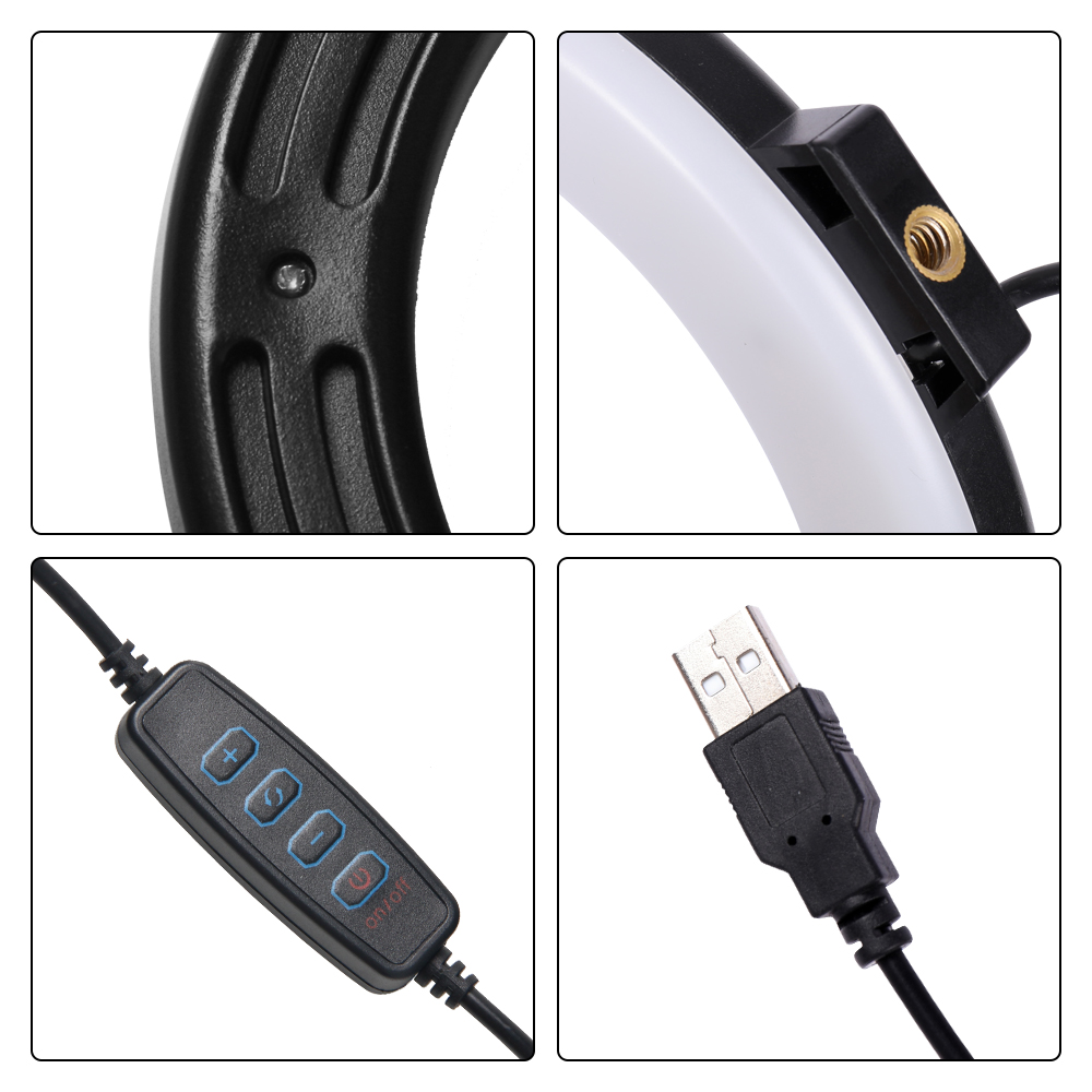 LEDセルフィーリング照明,写真ランプ,USB,リモコン,ラ - Photography Lighting Wand のレビューと価格
