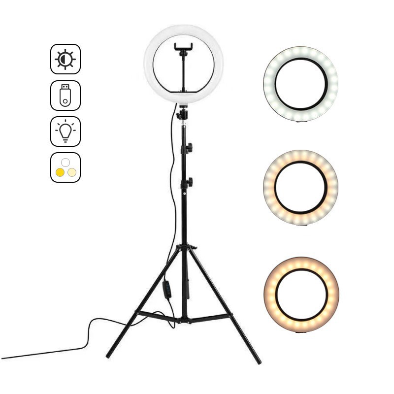 LEDセルフィーリング照明,写真ランプ,USB,リモコン,ラ - Photography Lighting Wand のレビューと価格