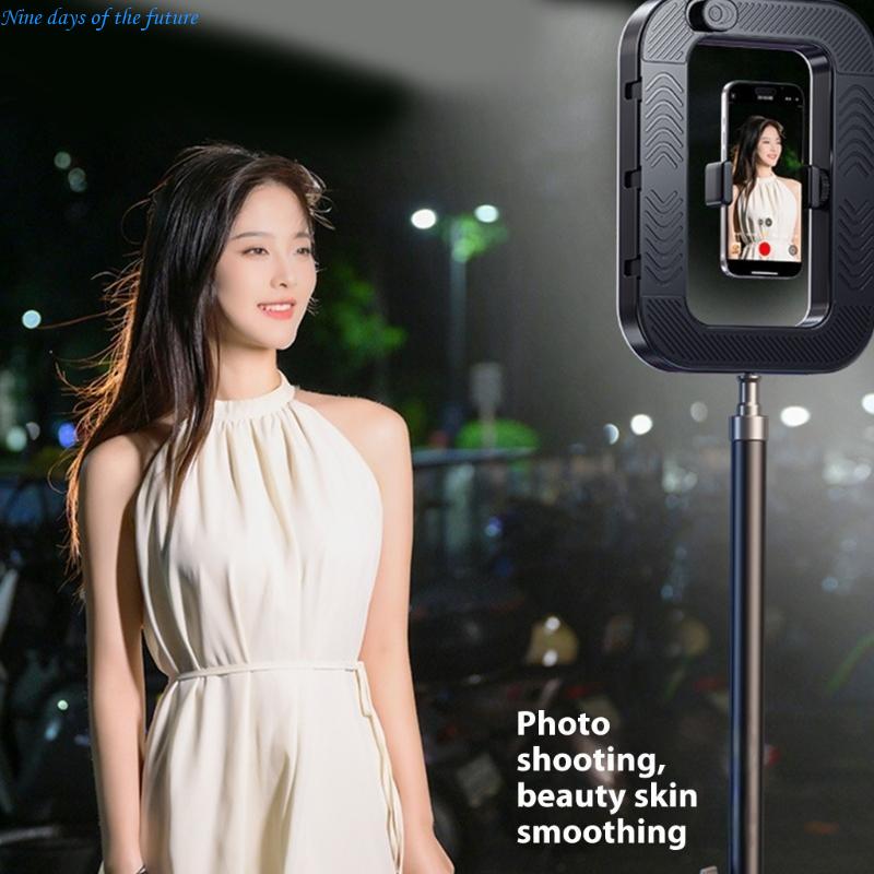 安定したグリップを備えたハンドヘルドビデオライト小型電話カメ - Photography Lighting Ring のレビューと価格