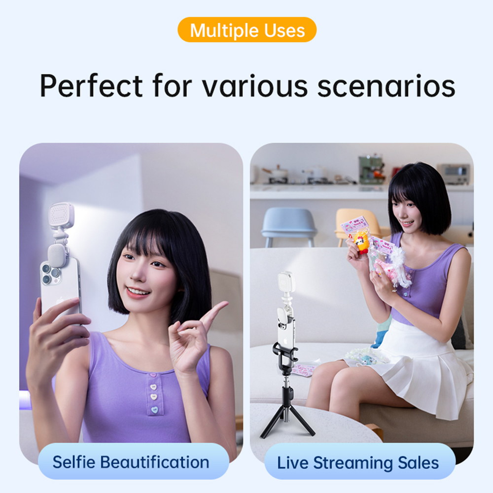 ポータブルLEDセルフィーライトカメラミニフィルライト充電式 - Photography And Videography Lighting のレビューと価格