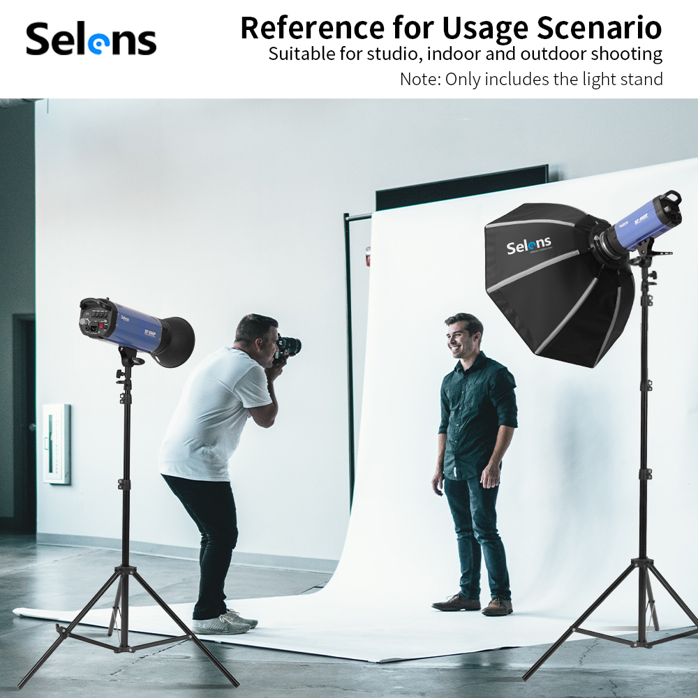 Selens 2.2~3.95m エアクッションライトスタン - Photography And Videography Lighting のレビューと価格