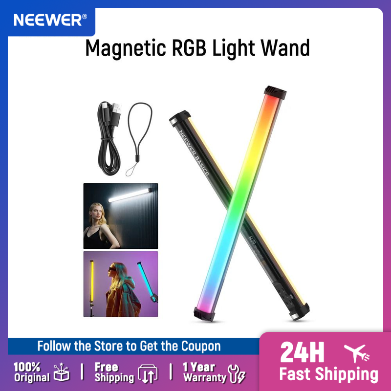 NEEWER ベーシック 21インチ 磁気RGBライトワンド - Photography Lighting Wand のレビューと価格