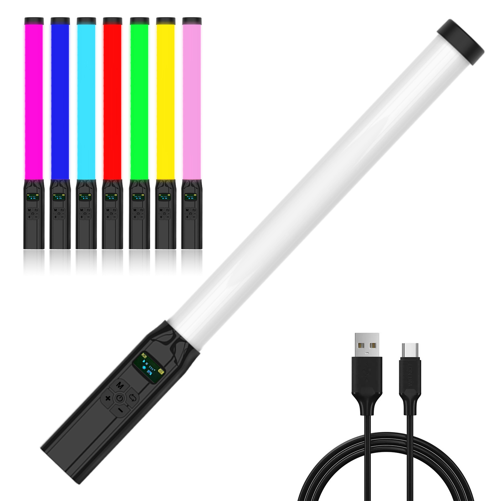 50 センチメートル RGB スティックライトワンド軽量ハン - Photography Lighting Youtube のレビューと価格