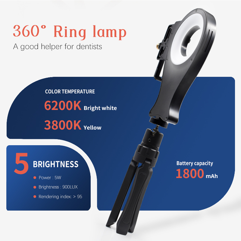 JUMTOP歯科用写真撮影リングライト、調整可能な色温度と明 - Photography Lighting Ring のレビューと価格
