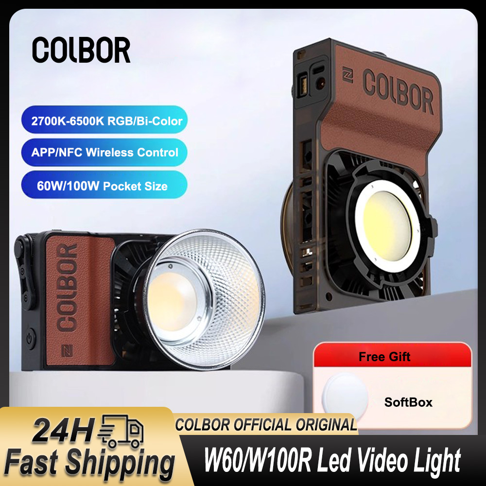Colbor W60 W100R RGB LEDビデオライト - Photography Lighting Wireless のレビューと価格
