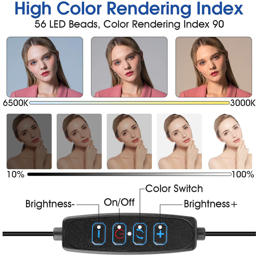 ズーム会議用16cmリングライト,ラップトップ,リングライト - Photography Lighting Ring のレビューと価格
