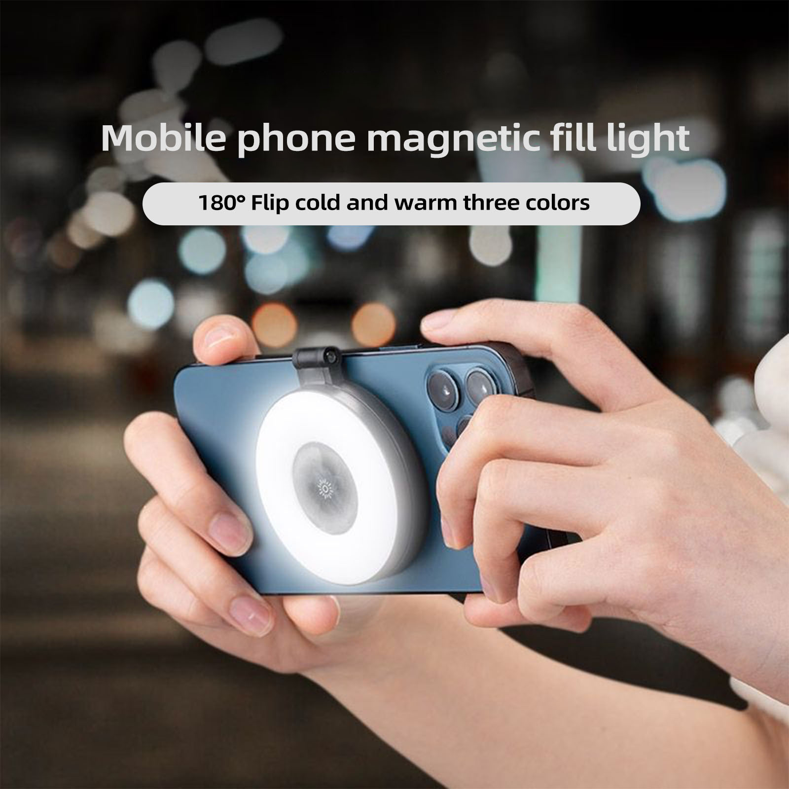 磁気 Selfie リングライトスマートフォン磁気フィルライ - Photography Lighting Ring のレビューと価格