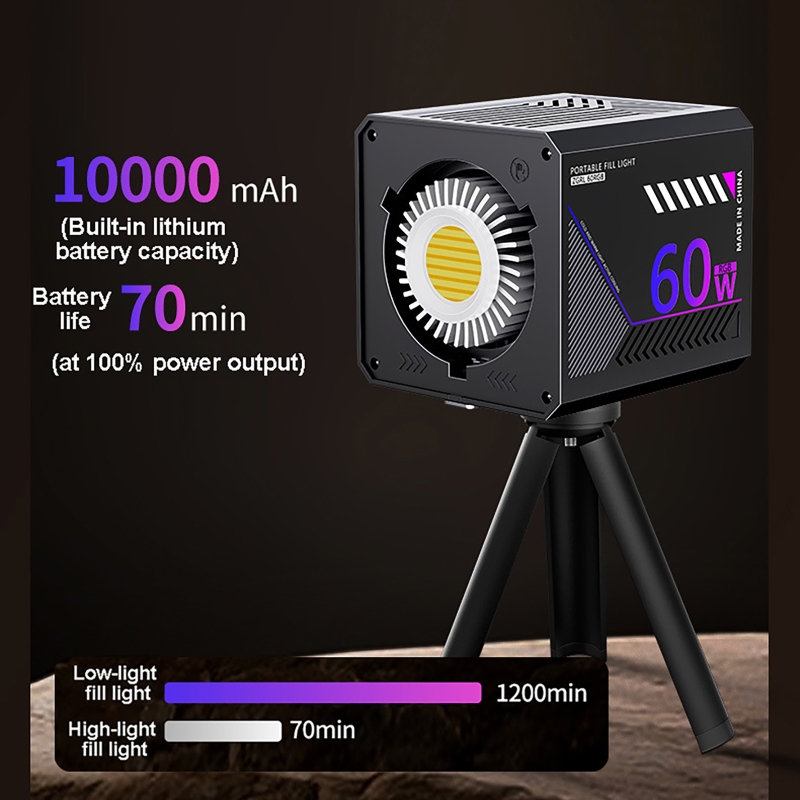 60W RGBビデオライト ポータブルLED撮影スタジオライ - Photography And Videography Lighting のレビューと価格