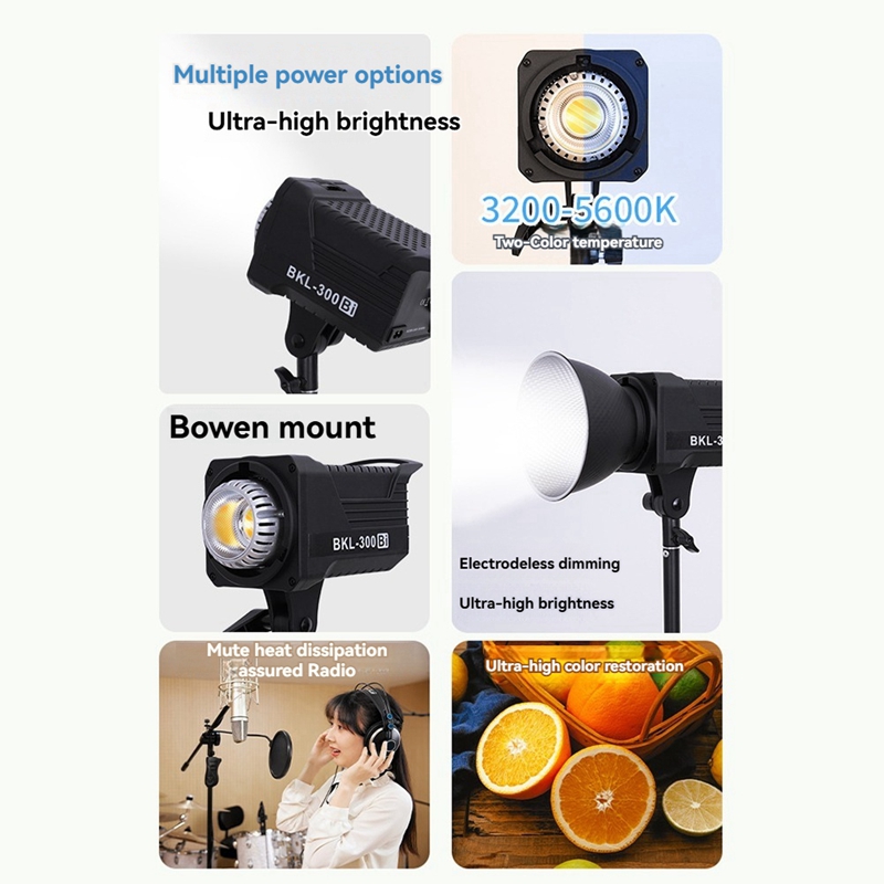 300W Bi LED ビデオライト、ポートレート、屋外写真 - Photography And Videography Lighting のレビューと価格
