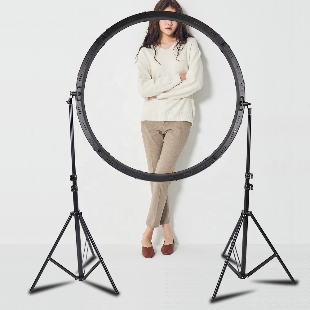 120W LEDリングライト、ワイヤーコントロール式、スタジ - Photography Lighting Ring のレビューと価格