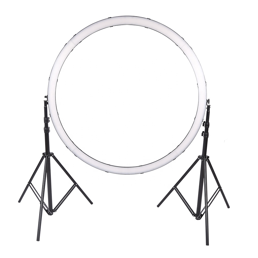 120W LEDリングライト、ワイヤーコントロール式、スタジ - Photography Lighting Ring のレビューと価格