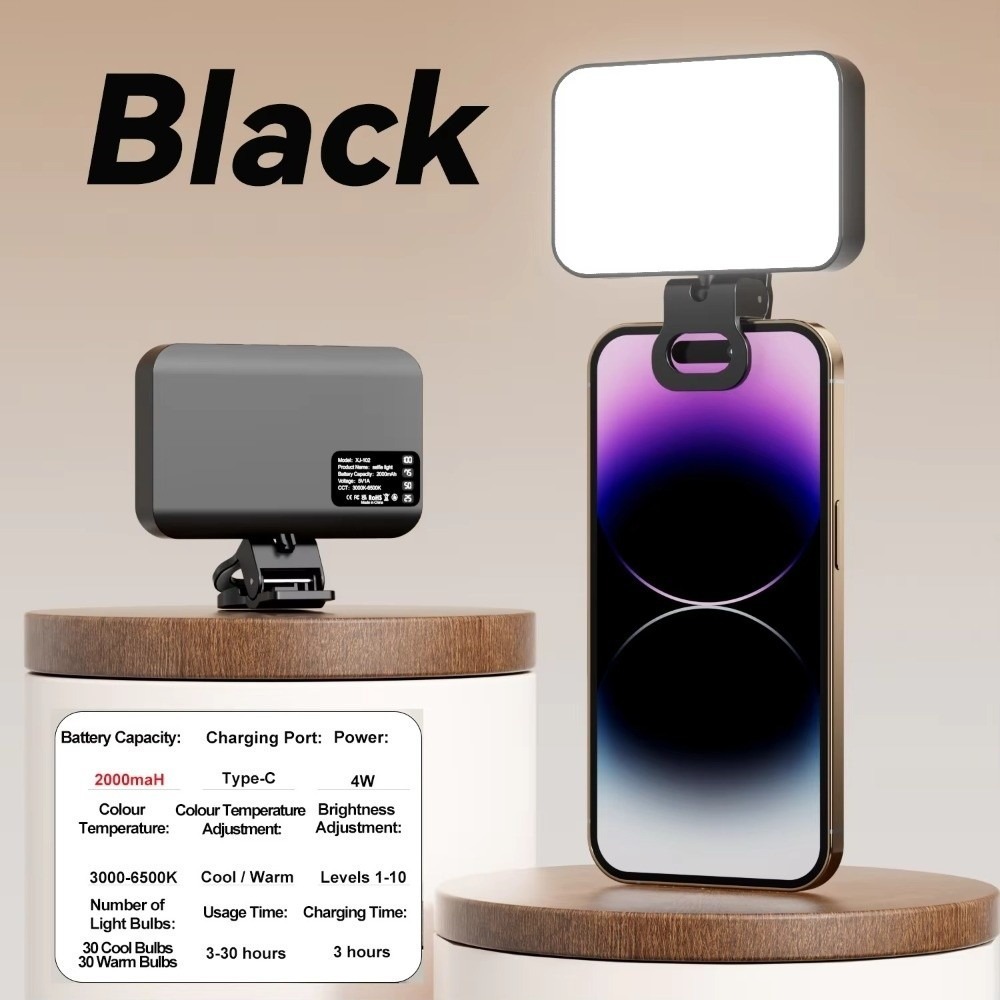 800/1000mAh LEDセルフィーライト 3モード U - Photography Lighting Ring のレビューと価格