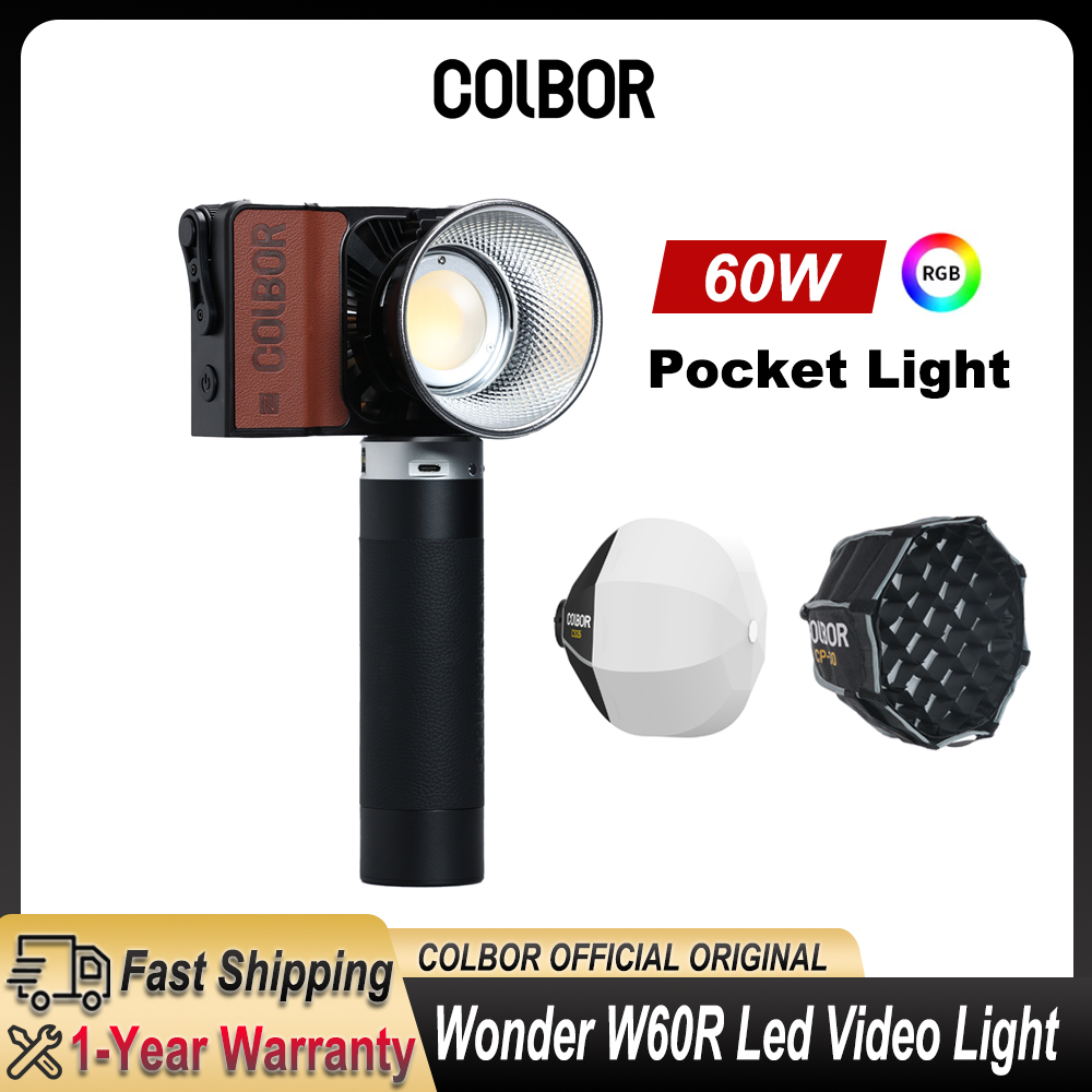 Colbor Wonder W60 RGB LEDビデオライ - Photography Lighting Wireless のレビューと価格