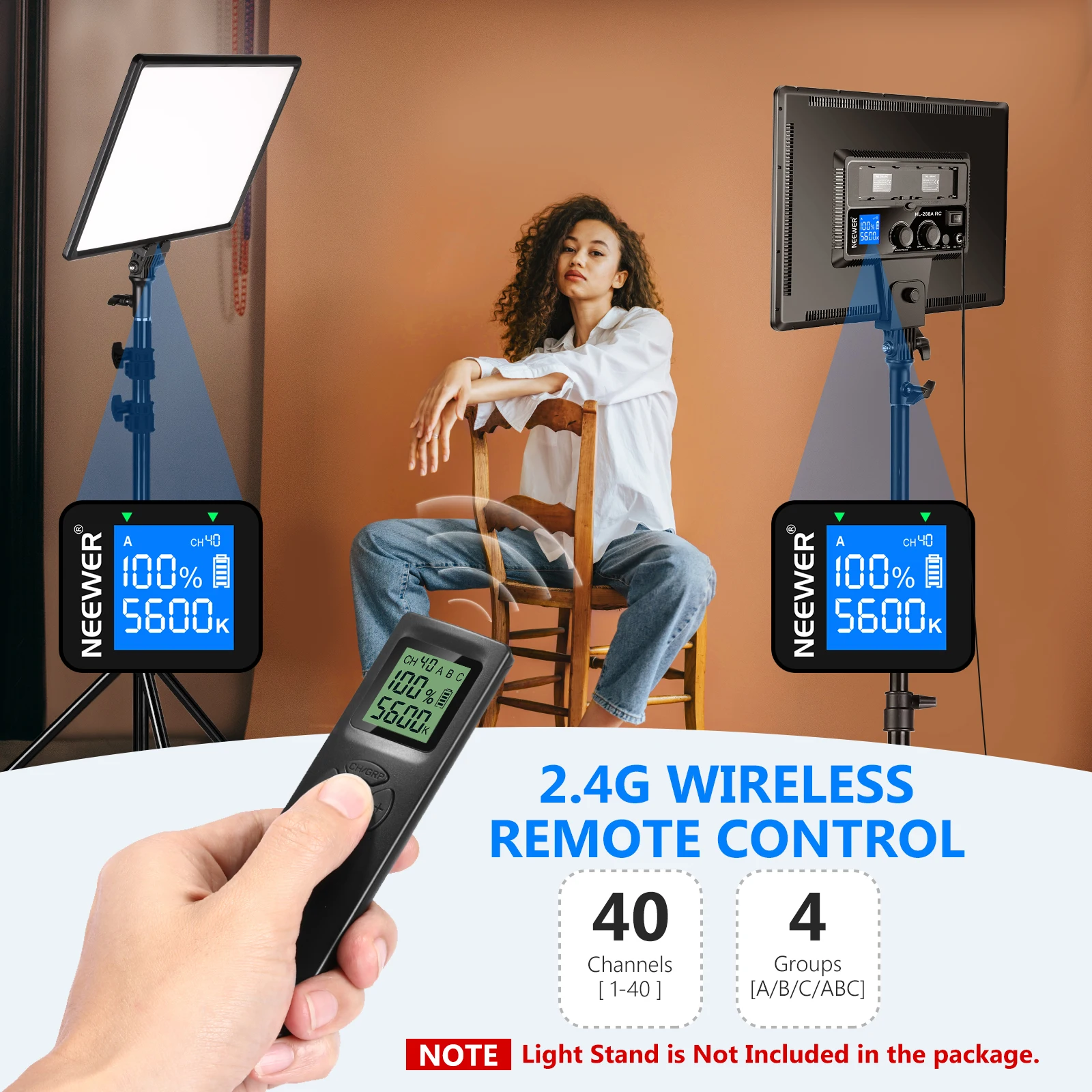 Neewer NL288大型LEDビデオライトパネル、45W - Photography Lighting Youtube のレビューと価格