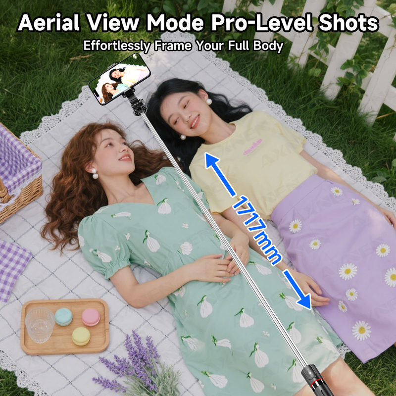 AXNEN F15 拡張可能な自撮り棒三脚 1717mm ス - Photography And Videography Lighting のレビューと価格