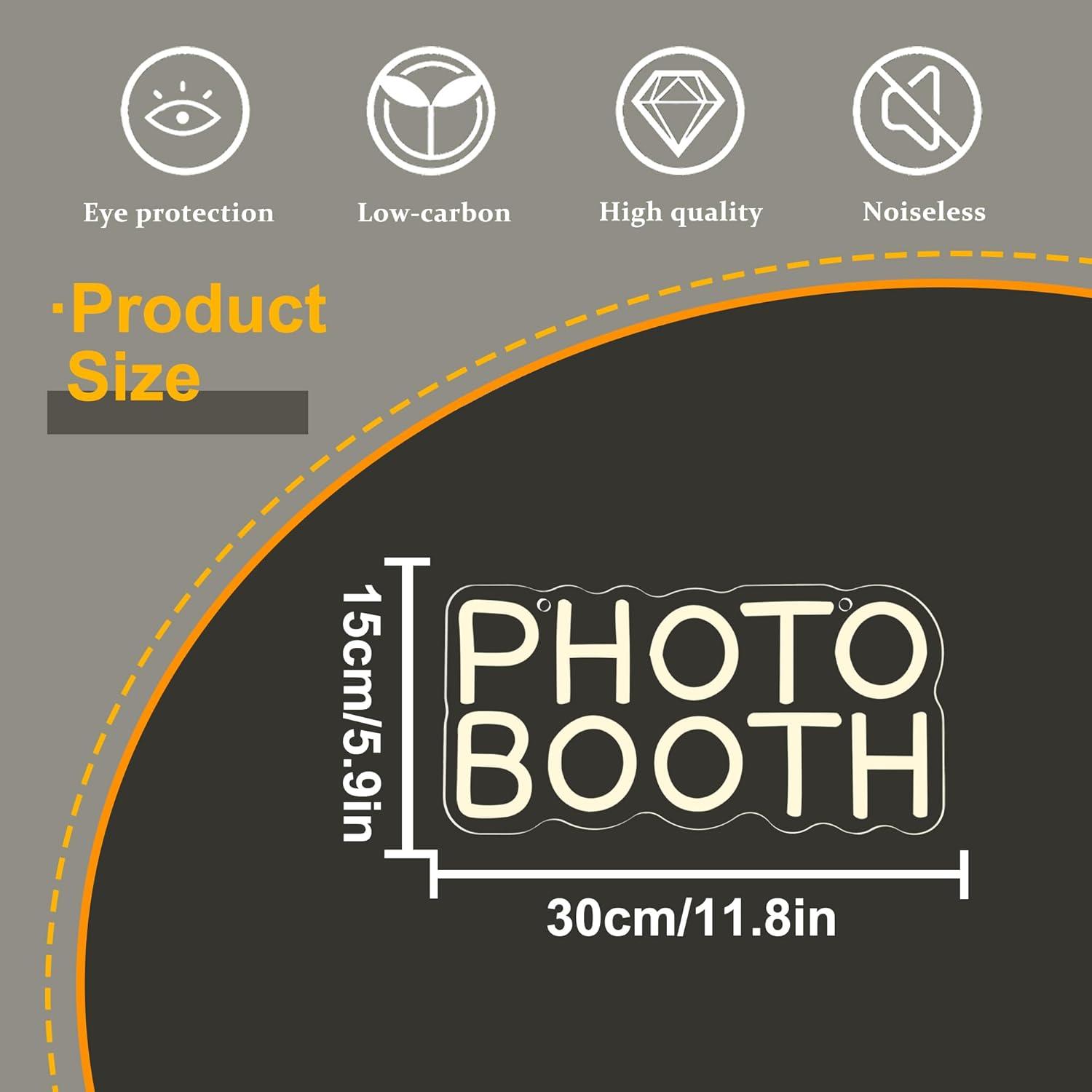 フォトブースネオンサイン 調光可能なLEDネオンライト 写真 - Photography Lighting Wedding Reception のレビューと価格