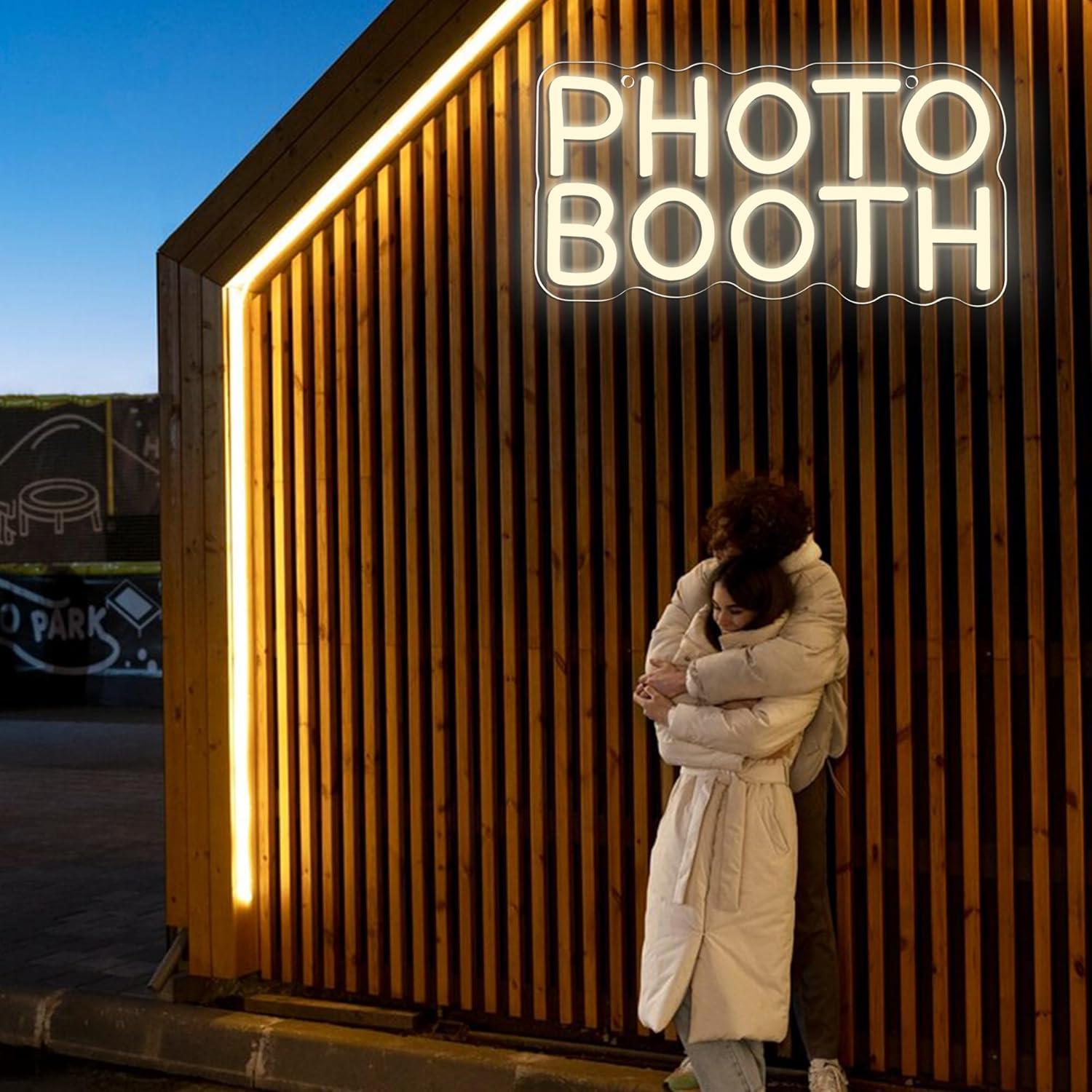フォトブースネオンサイン 調光可能なLEDネオンライト 写真 - Photography Lighting Wedding Reception のレビューと価格